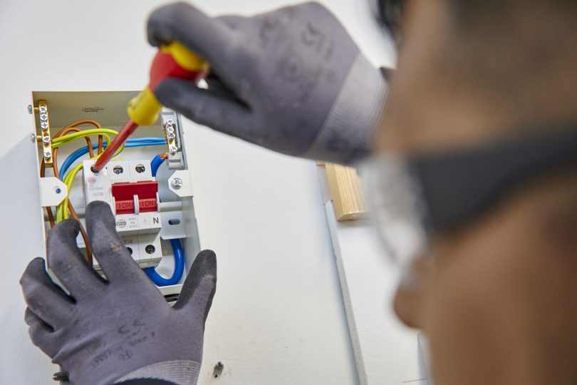 Leeds College of Building celebrates electrician training milestone